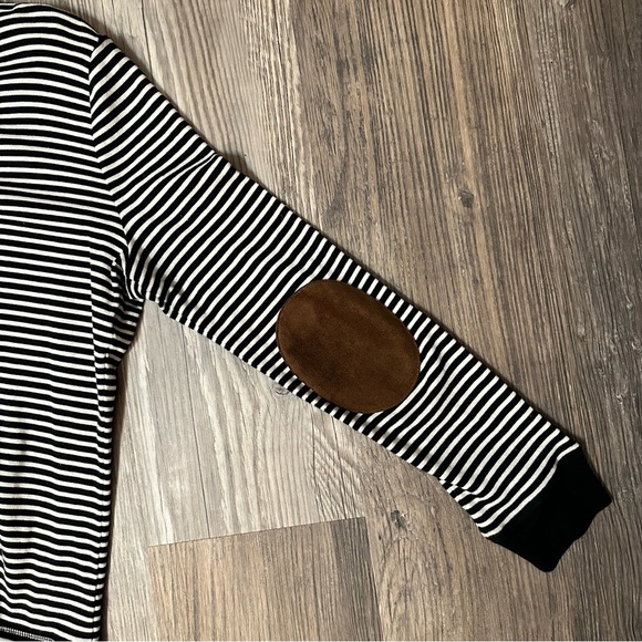 Lauren Ralph Lauren Women's Striped Long Sleeve Top Black Size M - Picture 5 of 9